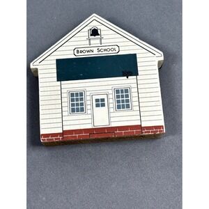 Cat's Meow Village Brown School Ohio Amish Series 1991 Faline Jones '92 Vintage